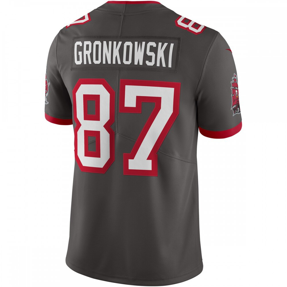 Rob Gronkowski Tampa Bay Buccaneers Nike Alternate Vapor Limited Jersey - Pewter-GridironStore